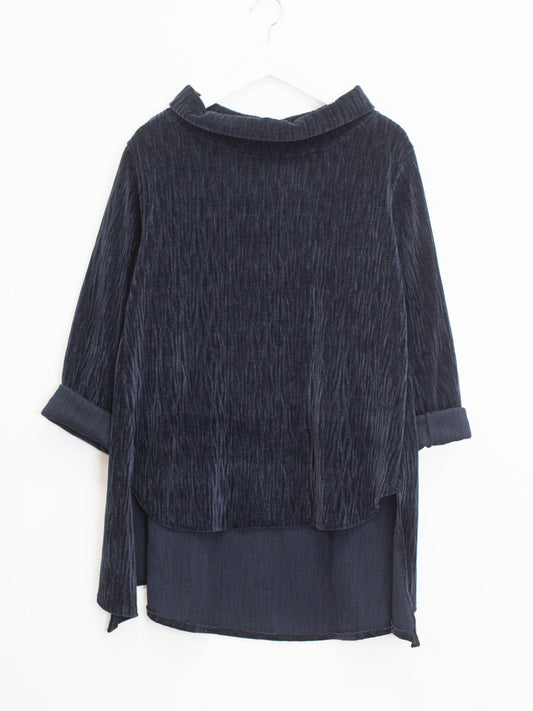 Maglia collo ciniglia