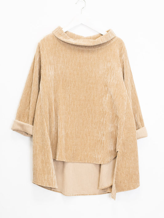 Maglia collo ciniglia