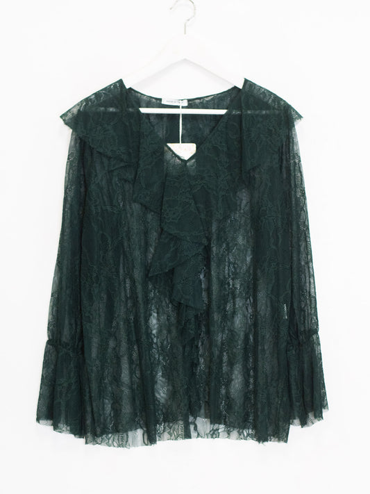 Blusa In pizzo balze