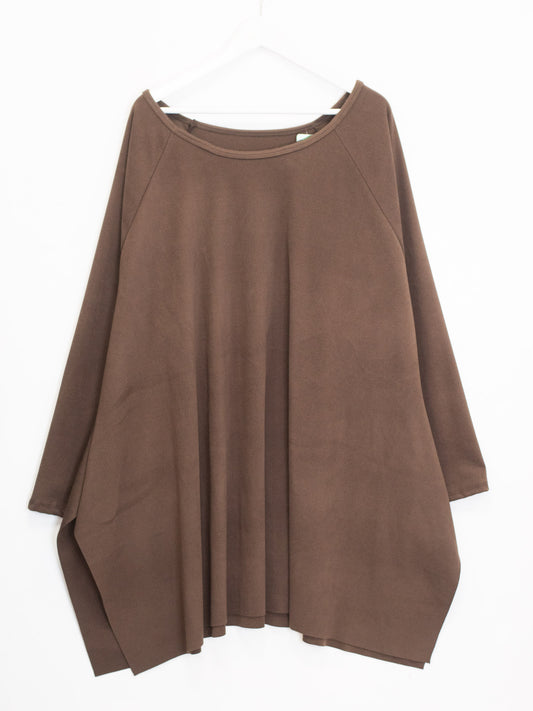 MAxi felpa giro collo ciniglia