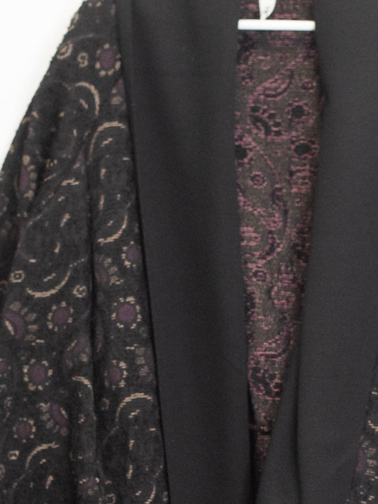 Cappotto fantasia nero