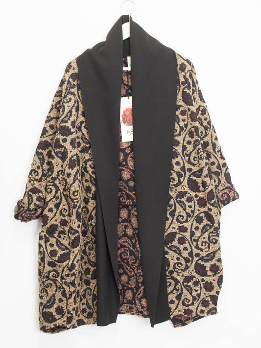 Cappotto fantasia beige