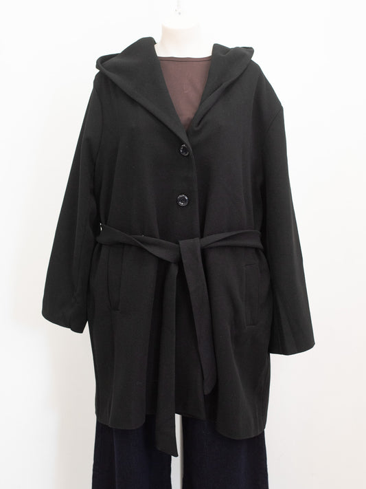Cappottino con cintura e cappuccio
