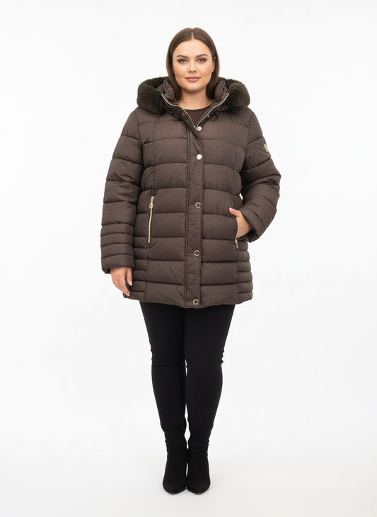 Cappotto Amalia calibrato marrone