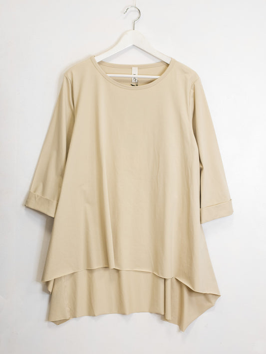 Maglietta cotone taglio vivo