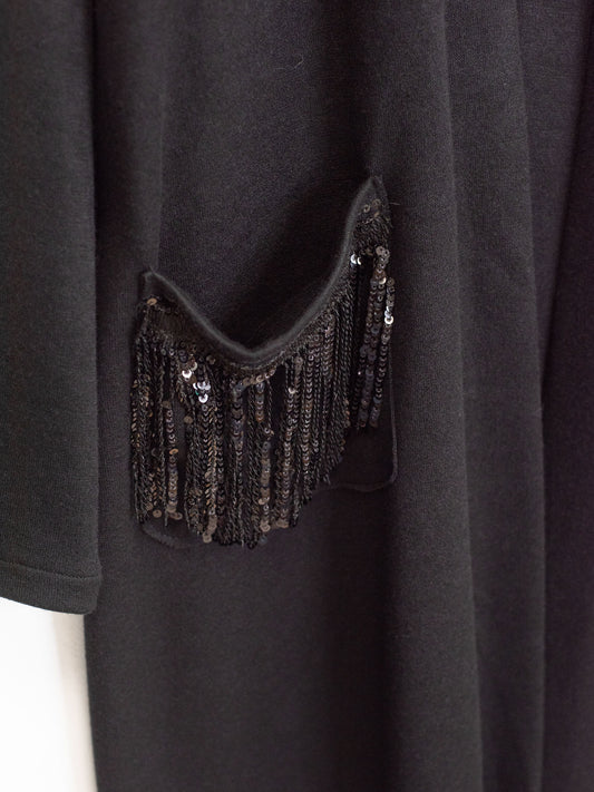 Cardigan con tasche pailettes