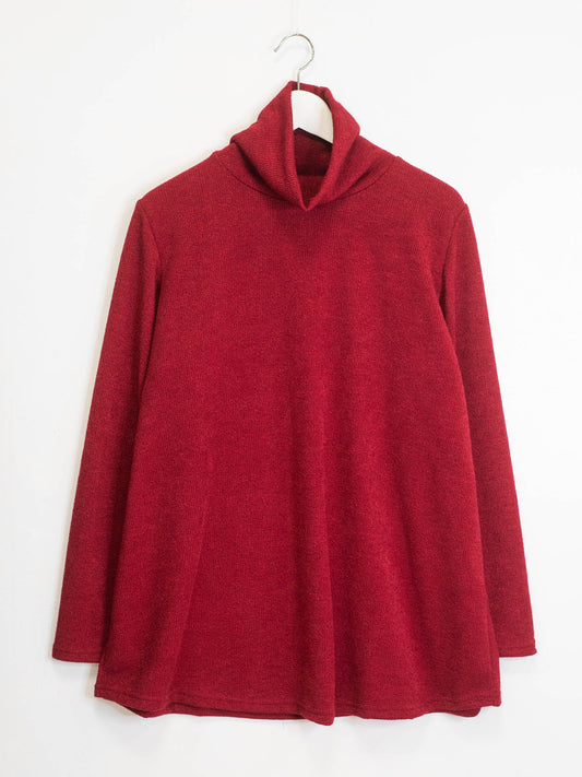 Maglia collo alto costinemisto lana