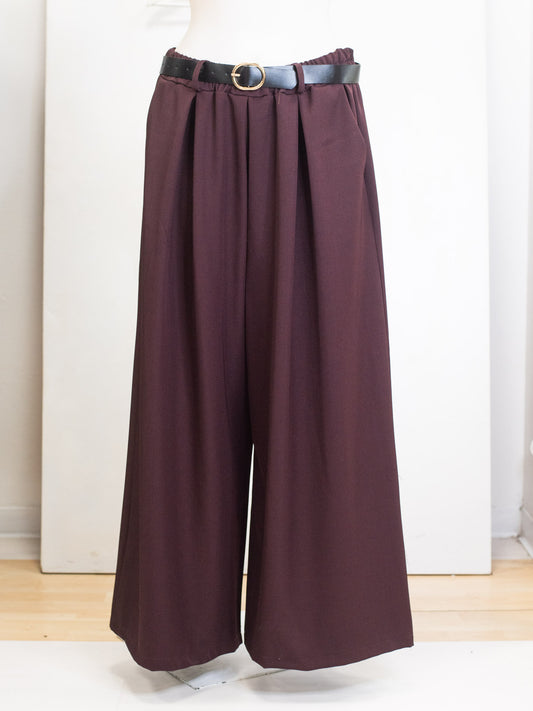 Pleated skirt pants