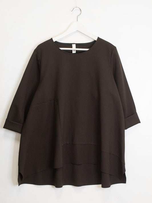 Maglia giro collo punto milano