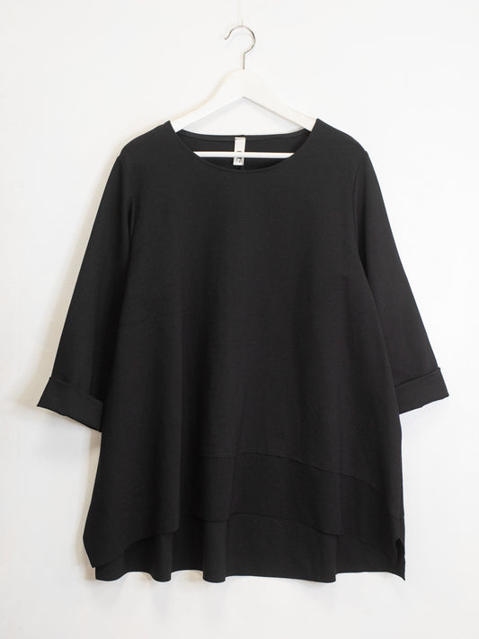 Maglia giro collo punto milano