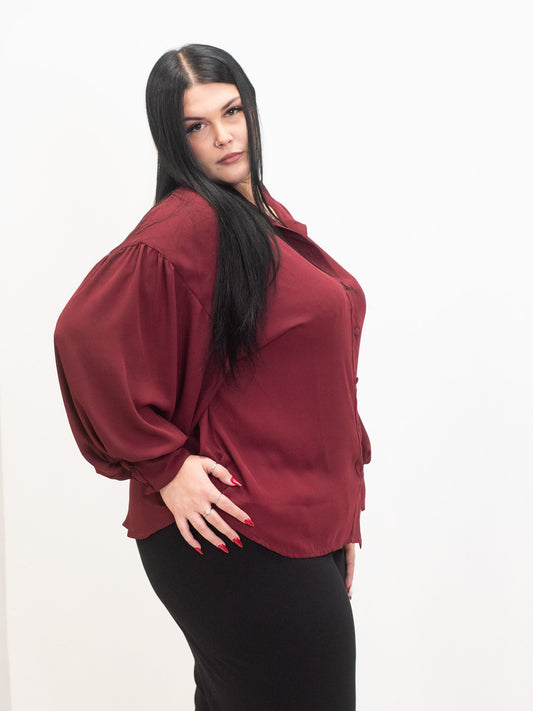 Camicia maniche palloncino