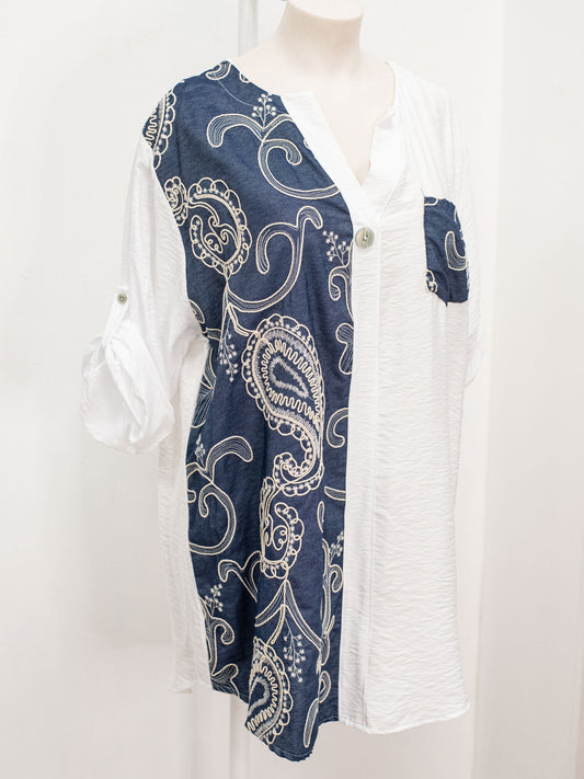 Blusa lato fantasia