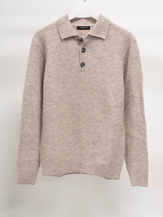 Maglioncino polo melange