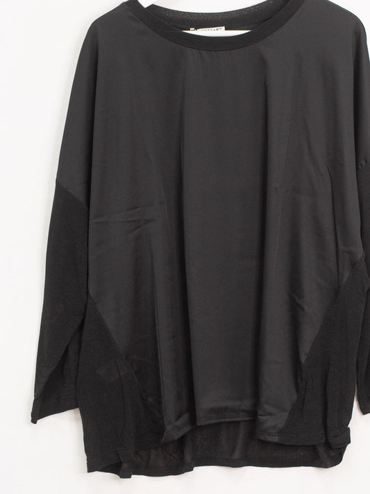 Maglia cashmere e raso