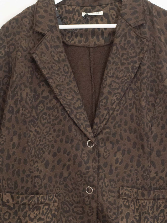 Spotted sweatshirt jacket