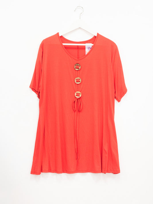 Maglia viscosa bottoni