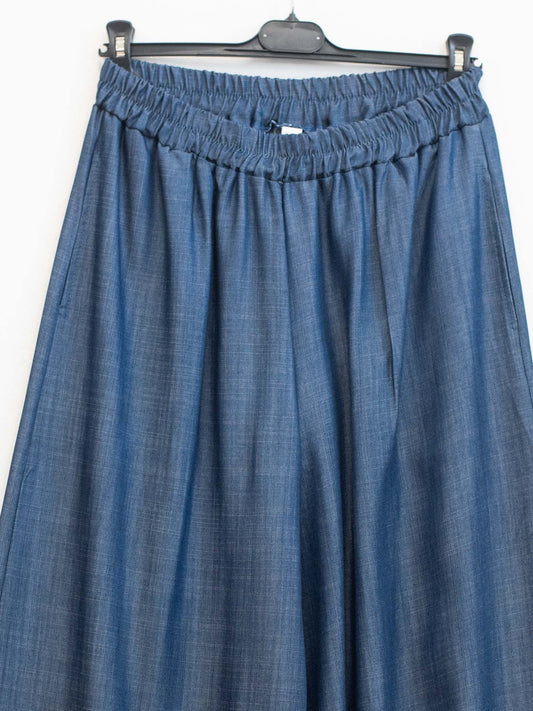 Pantalone palazzo denim