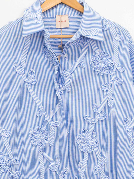 Camicia ricami a righe
