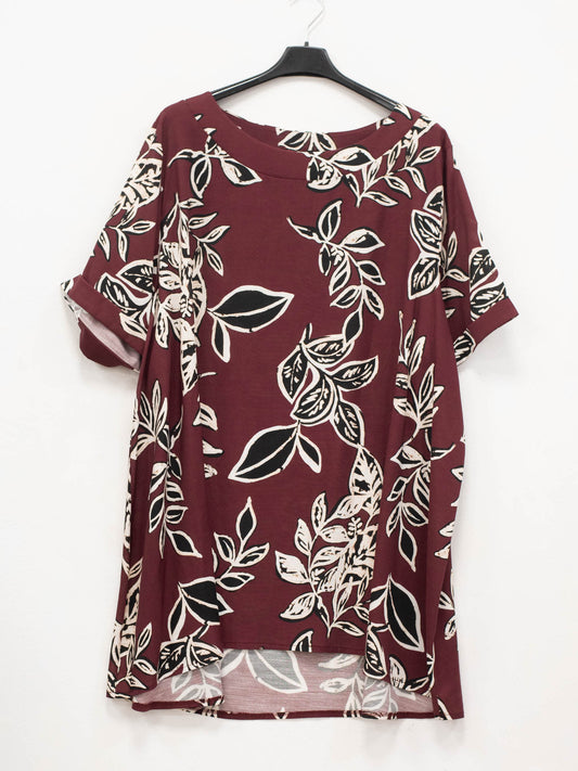 Blusa Fantasia lino e viscosa