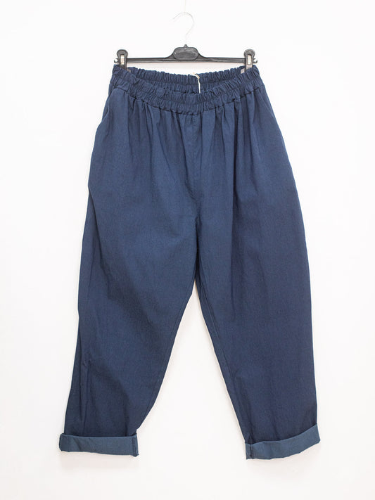 Oversized stretch trousers