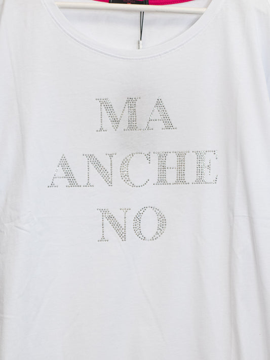 Maglieta over anche no Bianco