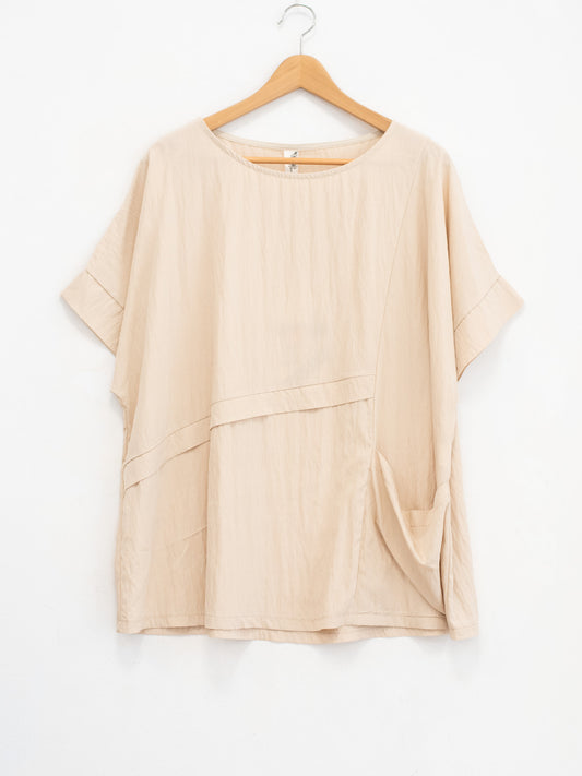Blusa fluida tasca