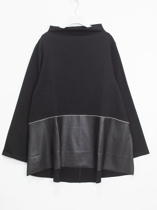 Maglia inserto ecopelle