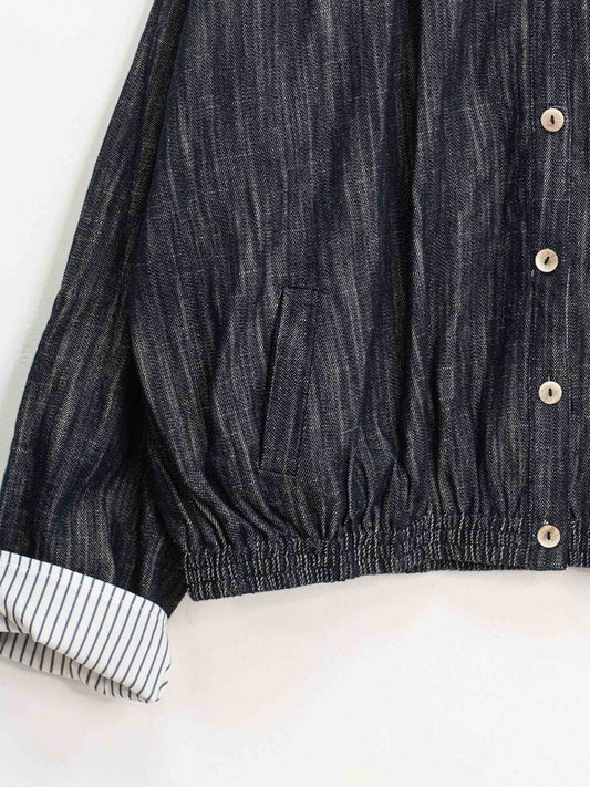 Giacca row denim reversibile