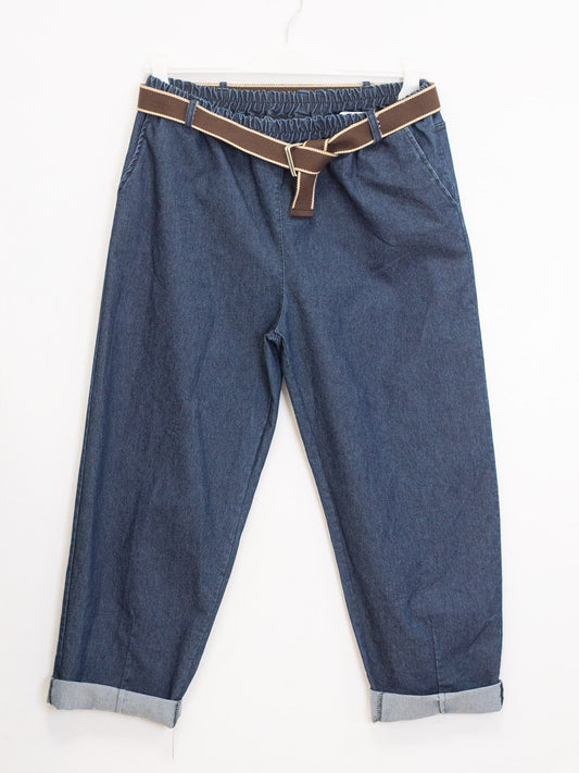 Jeans ovetto cintura