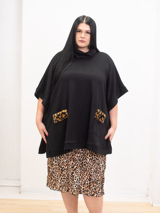 Abito sottoveste stropicciato maculato