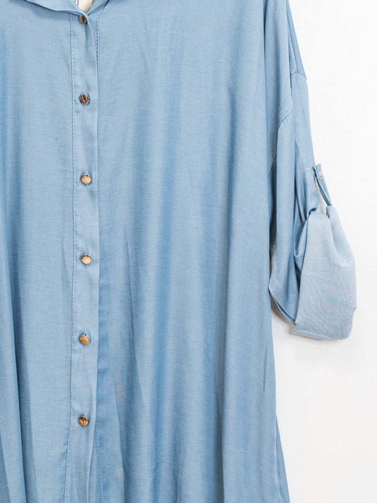 Camicia denim lyocell chiara