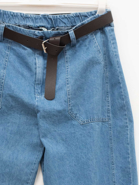 Jeans cotone largo