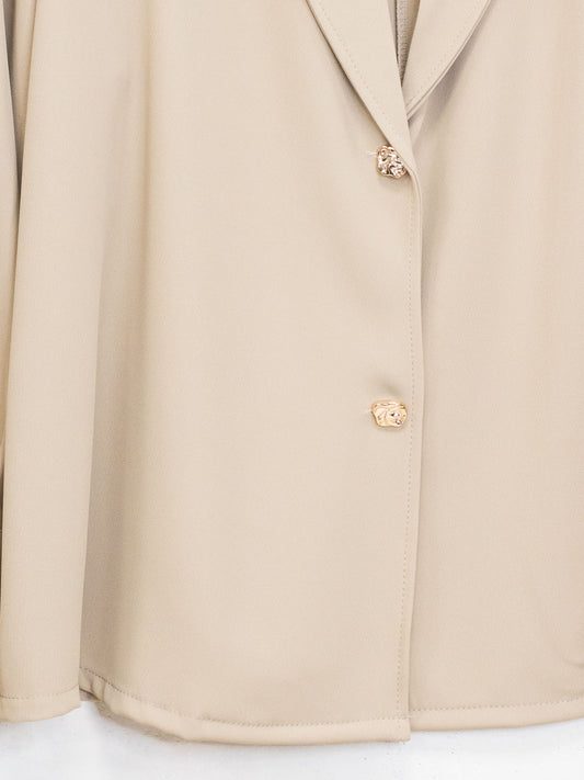 Blazer fluido bottoni oro