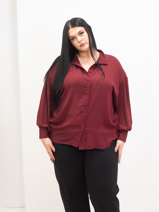 Camicia maniche palloncino