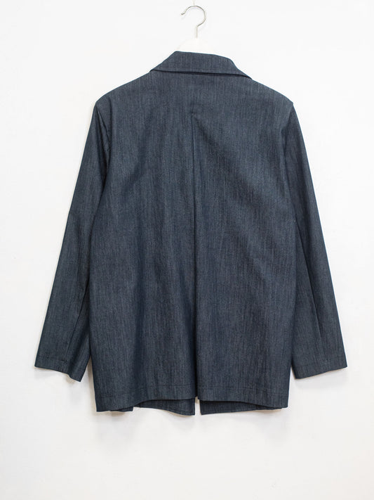 Blazer denim elasticizzato
