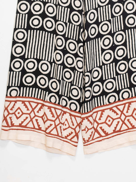Pantalone fantasia viscosa