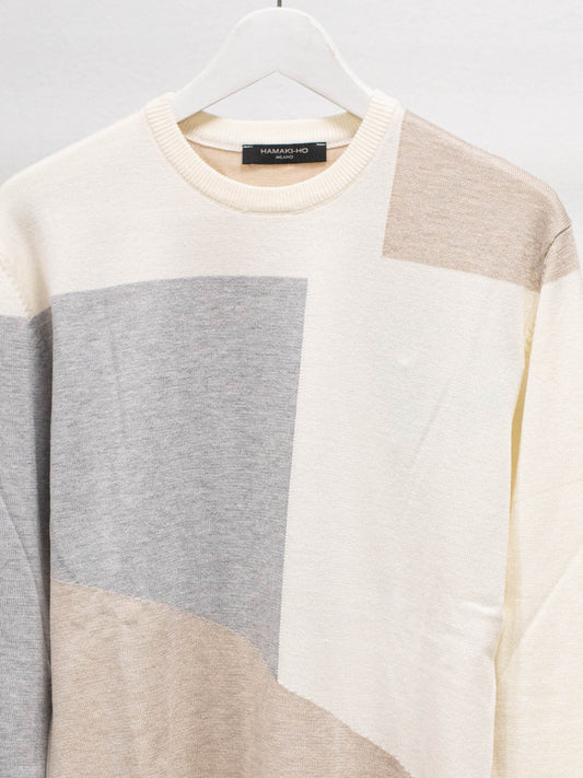 Maglia fantasia asimmetrica