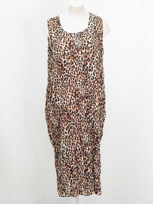 Abito sottoveste stropicciato maculato