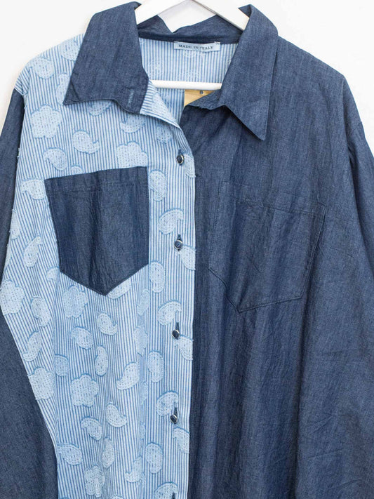Camicia denim doppio tessuto