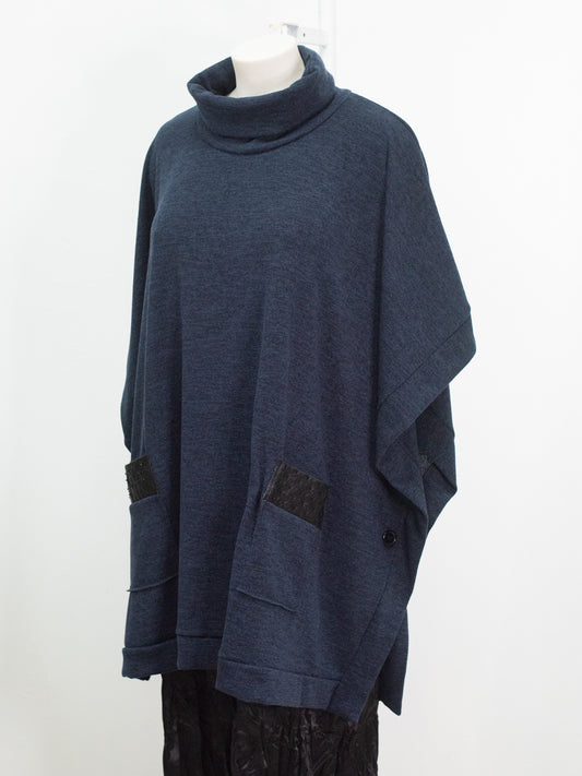 Maglia mantella tessuto mulinè