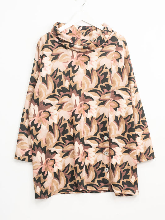 Maglia fantasia collo