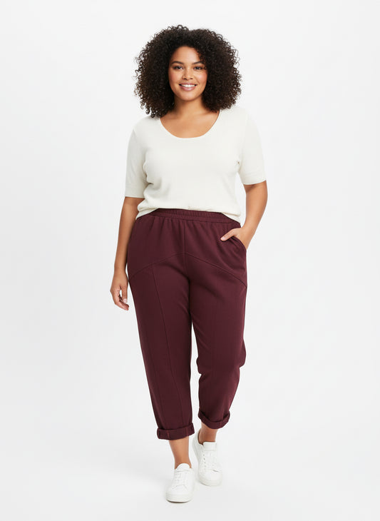 Pantalone punto milano cuciture 158C