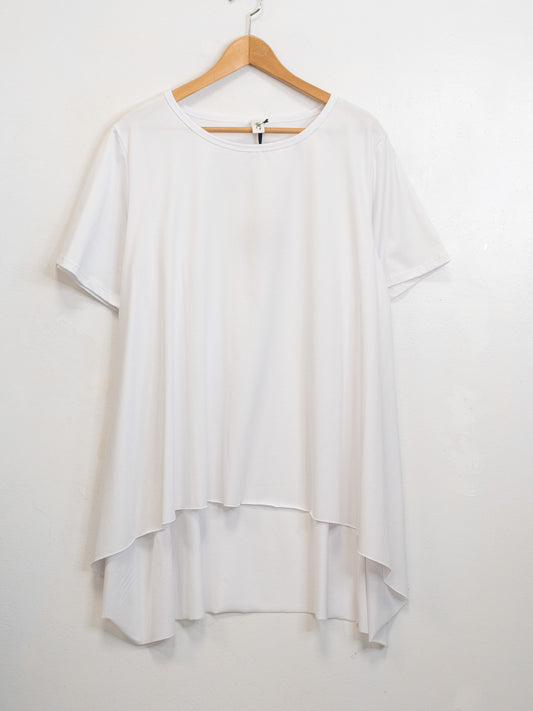 Maglietta cotone taglio vivo