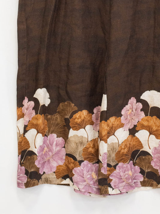 Pantalone lino fantasia