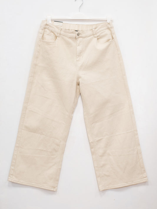 Pantalone dritto in cotone elasticizzato