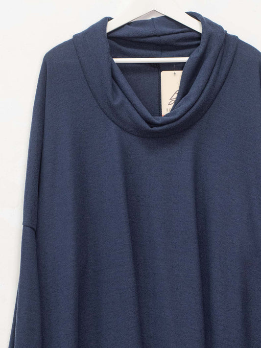 Maglia over collo ciambella