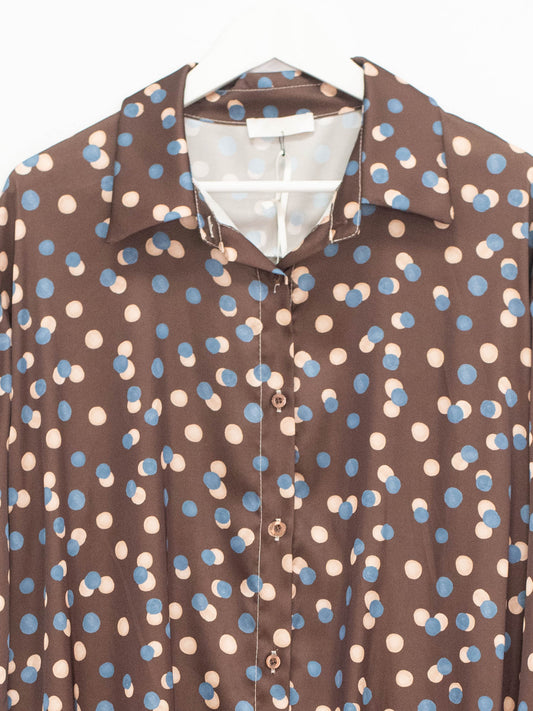 Camicia lurex pois