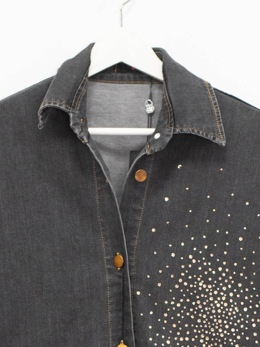 Giacca denim brilli