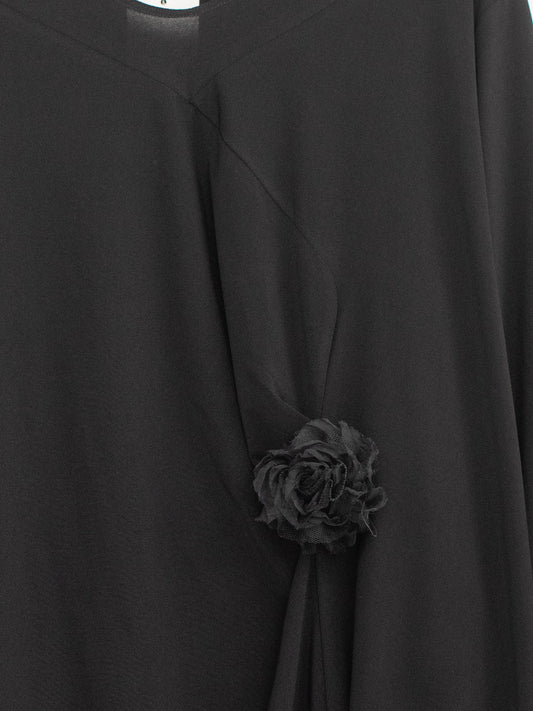 Blusa fiore applicato
