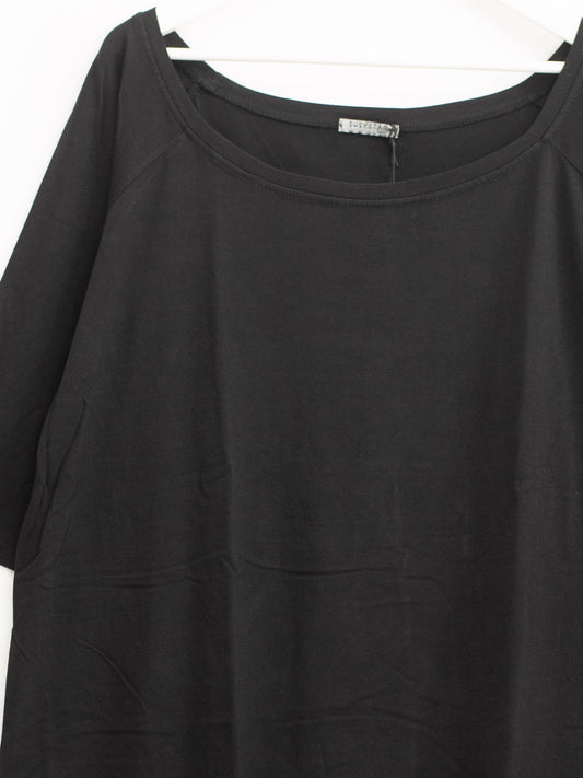 Cotton boat neck oversized jumper